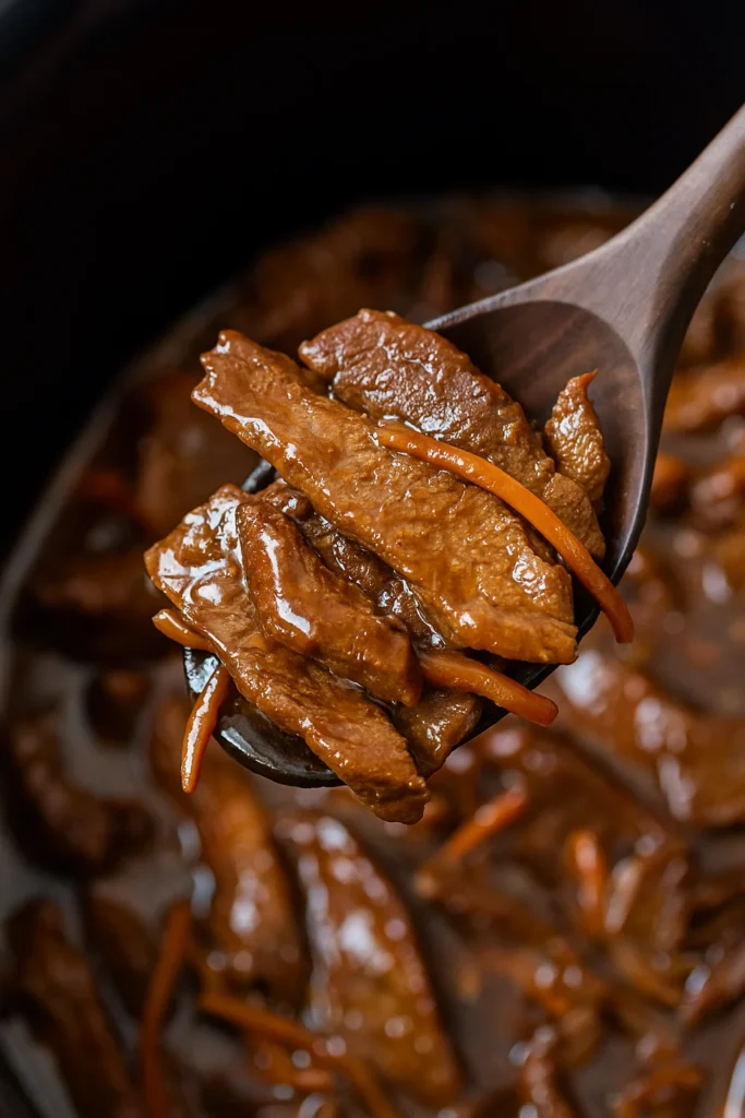 Slow cooker Mongolian beef meal prep containers