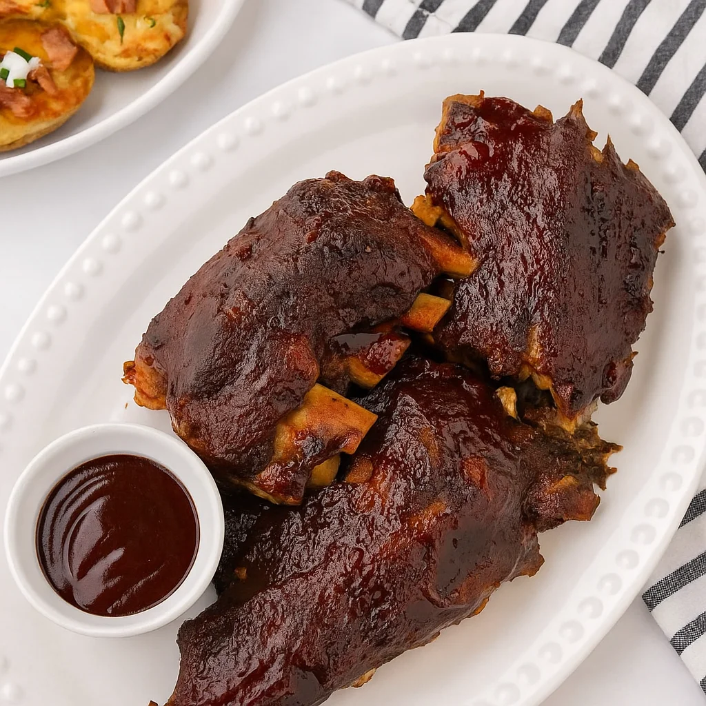 Broiled BBQ Crock Pot Baby Back Ribs