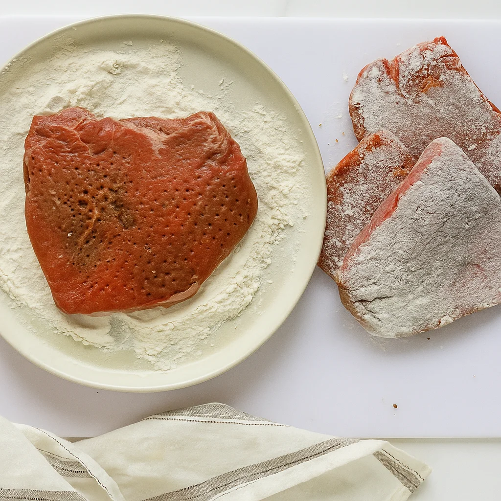 Browning steak before slow cooking