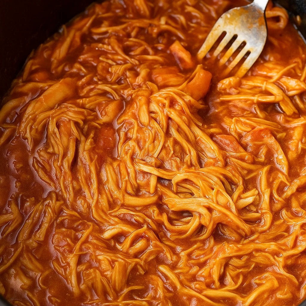 Crock Pot BBQ Chicken slow cooked to perfection