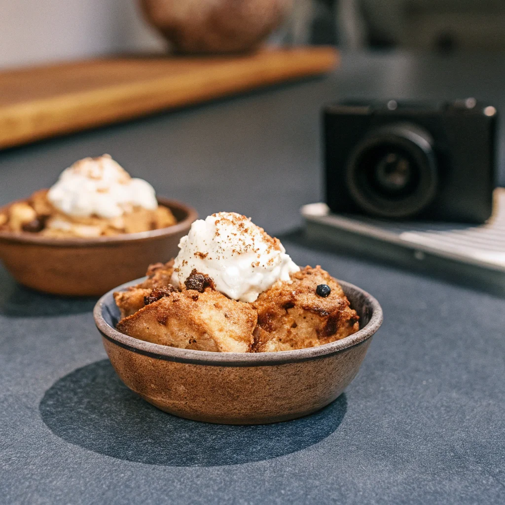 Chocolate banana Crock Pot Bread Pudding variation