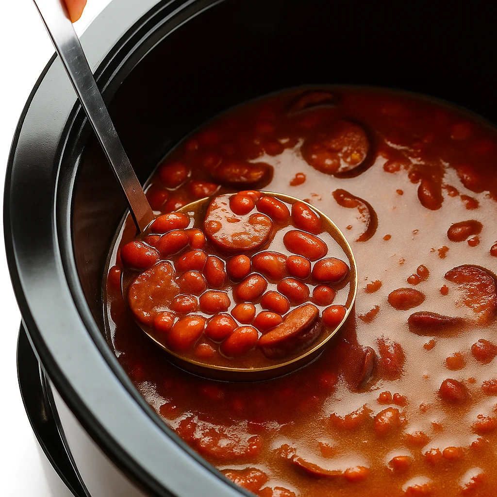 Crock Pot Red Beans and Rice slow cooking process